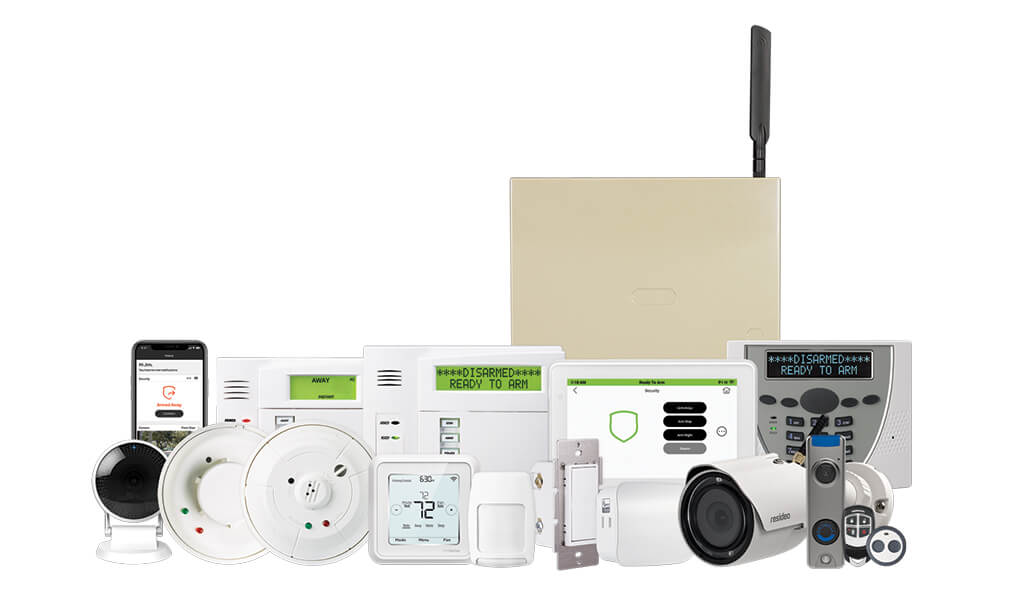 Residential alarm system protecting a family home in Quad Cities